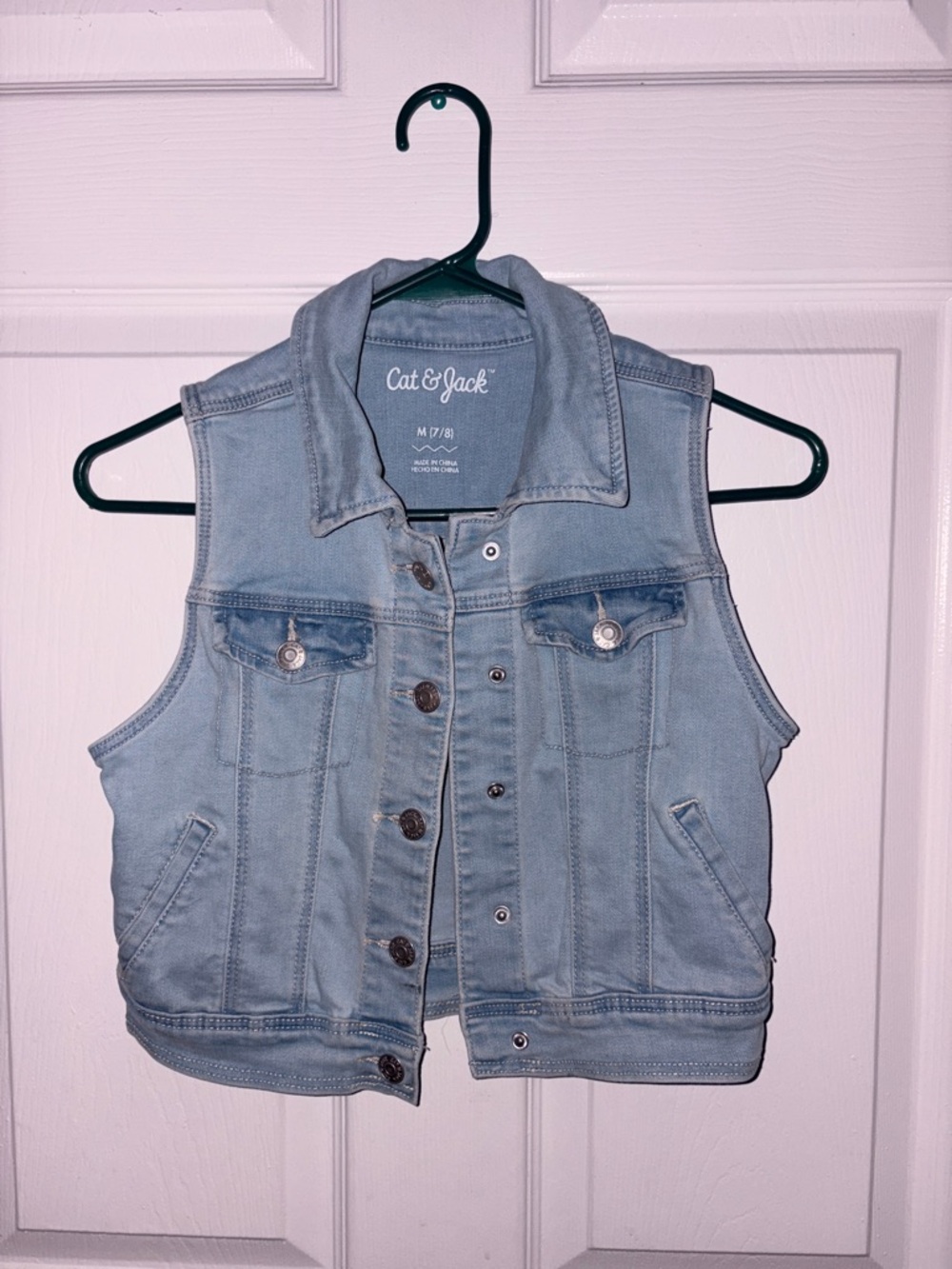 Cat & Jack Light Wash Denim Vest